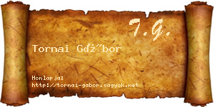 Tornai Gábor névjegykártya