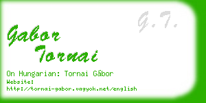 gabor tornai business card